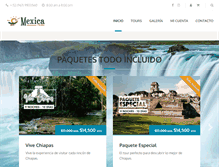 Tablet Screenshot of mexicatours.com